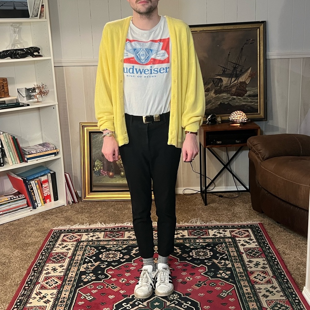 Vintage yellow etonic cardigan